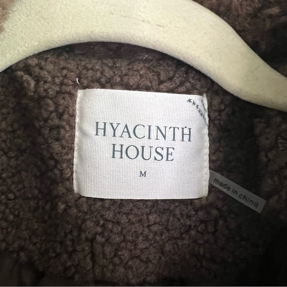 Tuckernuck Hyacinth House Telluride Brown Faux Fur Zip Jacket Women's Medium - Picture 7 of 10